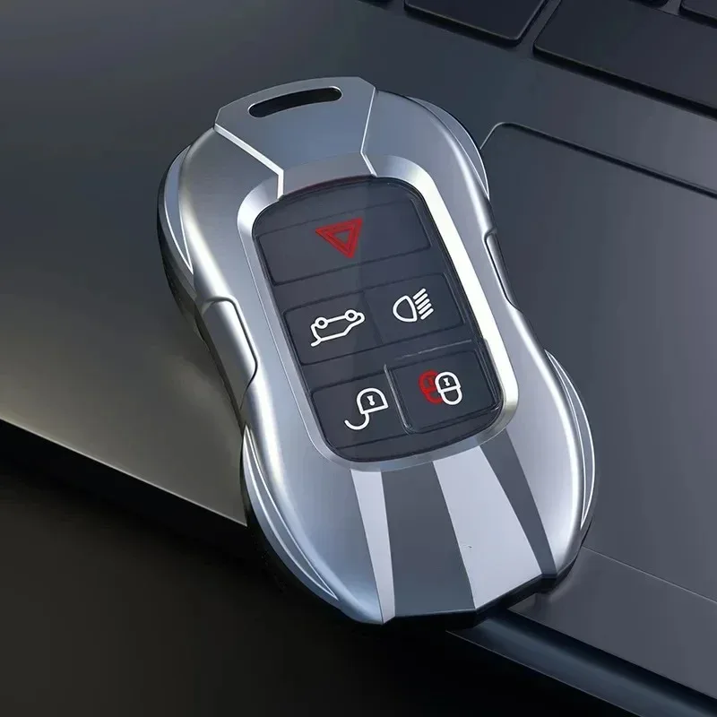 For Jaguar XEL XFL F-PACE XF XJ XE F-TYPE Zinc Alloy Silver Car Key Case Keyless Cover Key Shell Interior Car Accessories - view 4