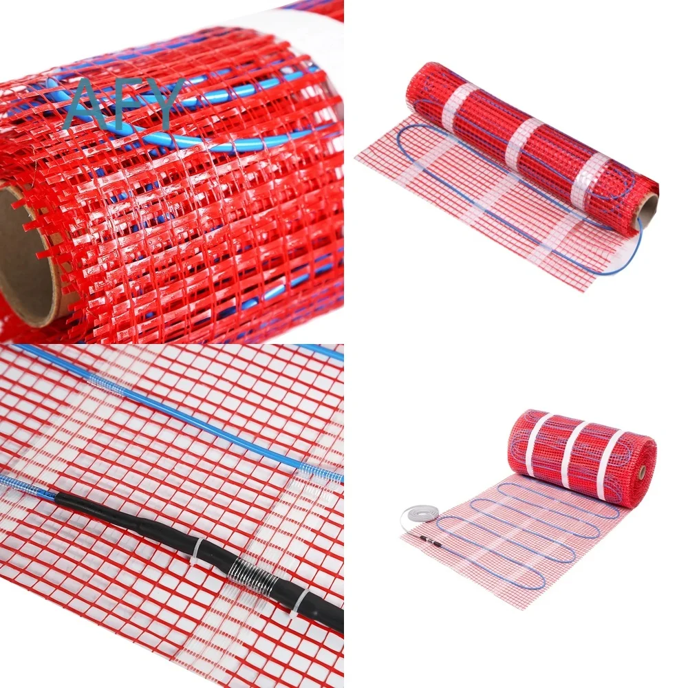 150W per Square Meter Electric Underfloor Heating Mat System Kit Pad for Bathroom Tiles Floor Warming Solution Home Heating