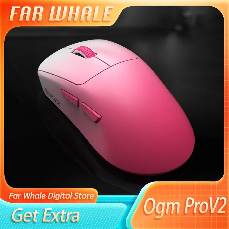 

Waizowl Ogm Pro V2 Mouse Paw3950 Wireless Three-Mode Gaming Mouse Light Weight Customize Mouse For Desktop Computer Gifts