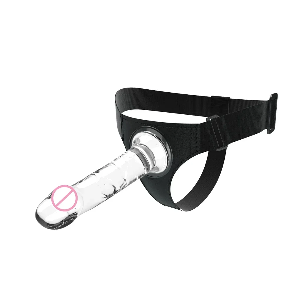 Strap-On Dildo with Adjustable Harness, Suction Cup Base, Flexible Adult Toy for Couples and Beginners