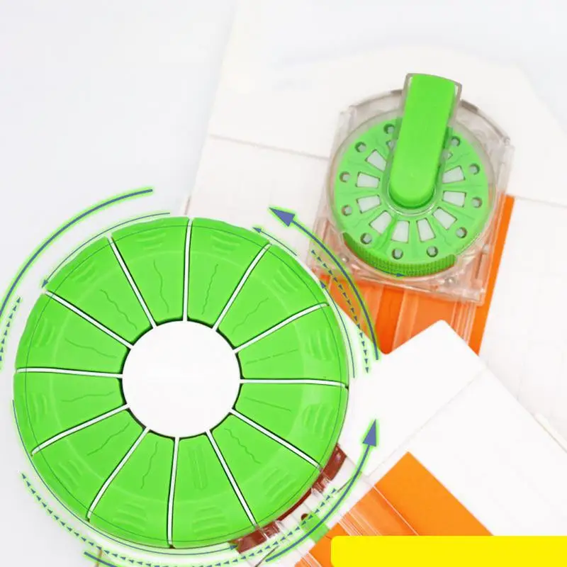 Multi-function Paper Cutter 12-in-1 Creasing Equipment 12-Shapes In 1 Craft Paper Edge Cutter For Cardboard Label Paper Photo