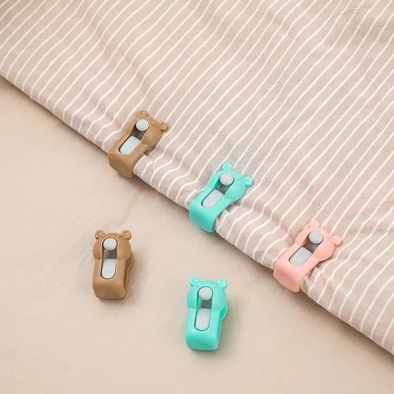 6 Stück Bettbezug-Clips, rutschfeste Bettdeckenhalter-Clips, Bettlaken-Halter, Befestigungselemente, Greifer ohne Nadeln, Kunststoff-Bettdeckenfixierer – Detail 9