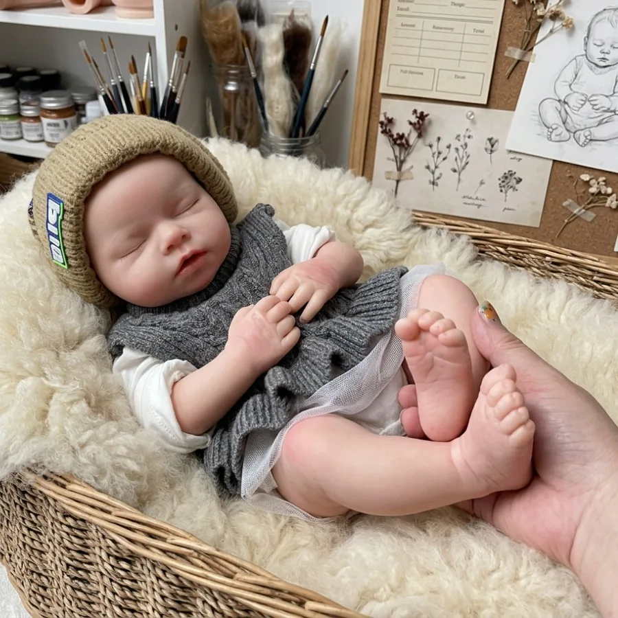 

OtardDolls 20 Inch Handmade Full Body Silicone Reborn Doll - Open Mouth Design Lifelike Bebe for Birthday Gifts (Girl or Boy)