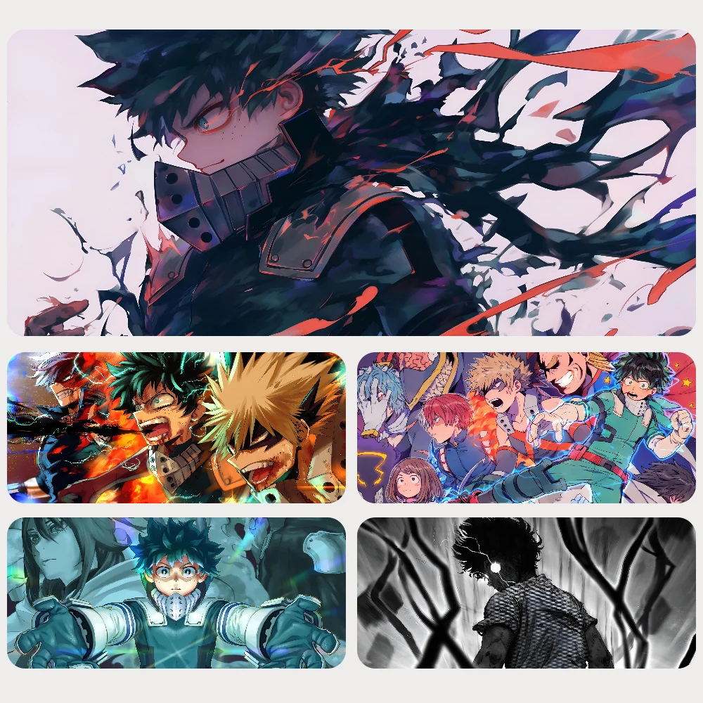 

Academia Deku Anime My Hero Mousepad Mouse Mat Desk Mat With Pad Gaming Accessories Prime Gaming XXL Keyboard Pad Padding Mat