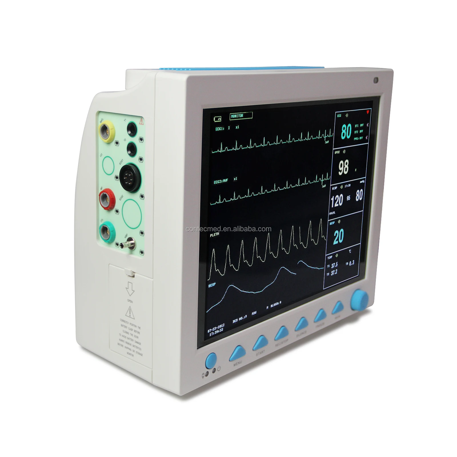 CONTEC CMS8000 المحمولة واي فاي عن بعد ing المريض الإسعاف ecg مسجل الحدث