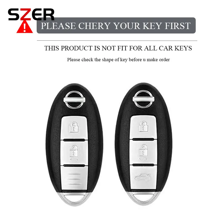 TPU Car Key Case Cover Shell For Nissan Qashqai X-Trail Versa Maxima Altima Rogue Murano Juke Tiida Infiniti FX35 QX60 Accessory