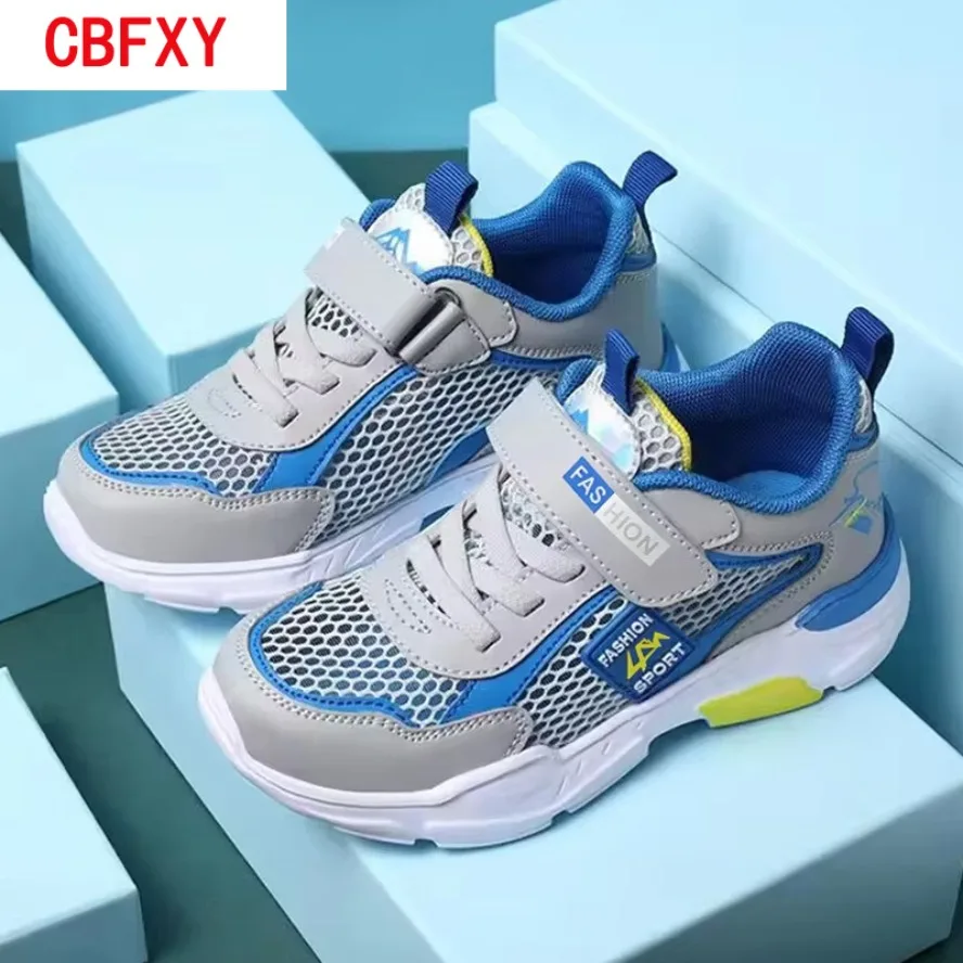 

2026 Summer Single Net Breathable Boys Sport Shoes Children Sneakers Rubber Leisure Trainers Casual Kids Sneakers