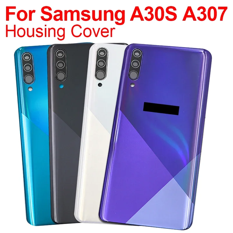 Telaio centrale per Samsung Galaxy A30S A307 A307F A307FN A307G Custodia con pulsanti laterali + Cover posteriore batteria posteriore