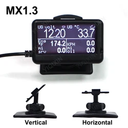 MX1.3 UltraGauge Transmission Temperature Auto Car Scanner Gauges Calculator MX v1.3 & EM OBD2 Read Pending Trouble Codes Scan