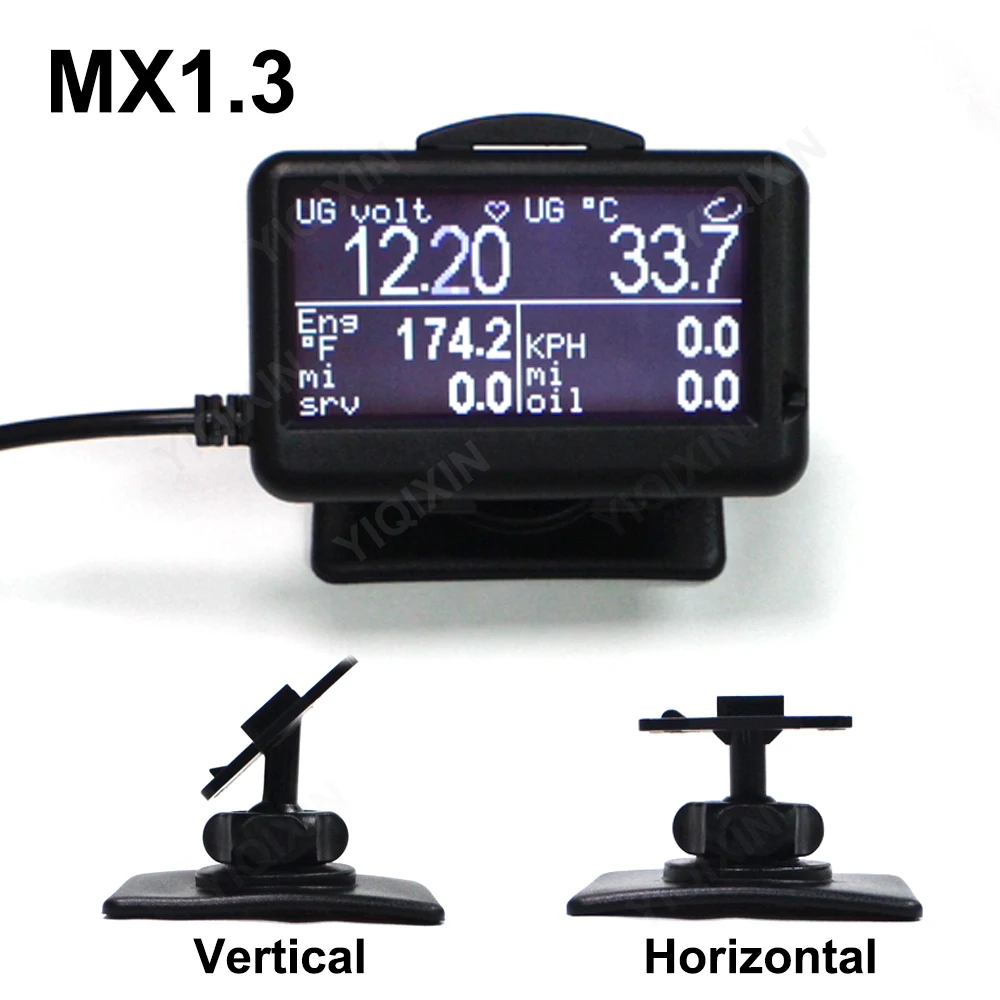 MX1.3 UltraGauge Transmission Temperature  Auto Car Scanner Gauges Calculator MX v1.3 & EM OBD2 Read Pending Trouble Codes Scan