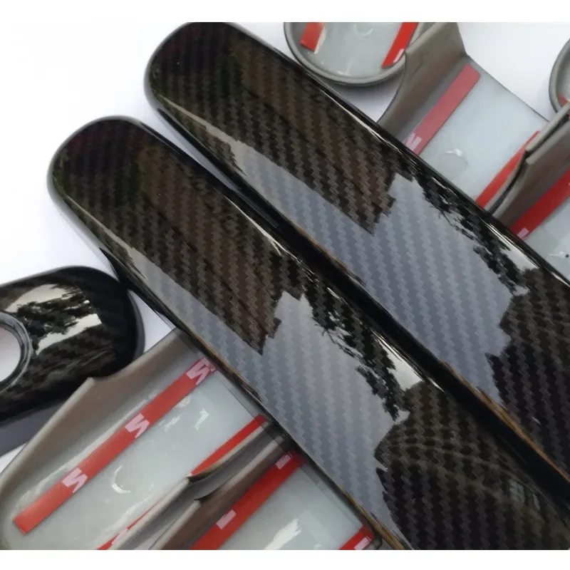Carbon fiber Car Door Handle Cover Trim for Ford Focus 2 MK2 2005 2006 II for Focus 3 MK3 III 4 MK4 C-Max Kuga Escape Sticker