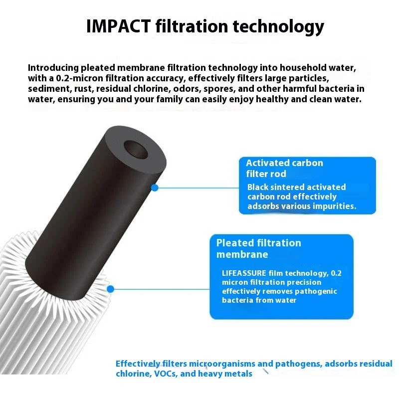 Household direct drinking water ICE120-S manual water purifier kitchen tap water filter