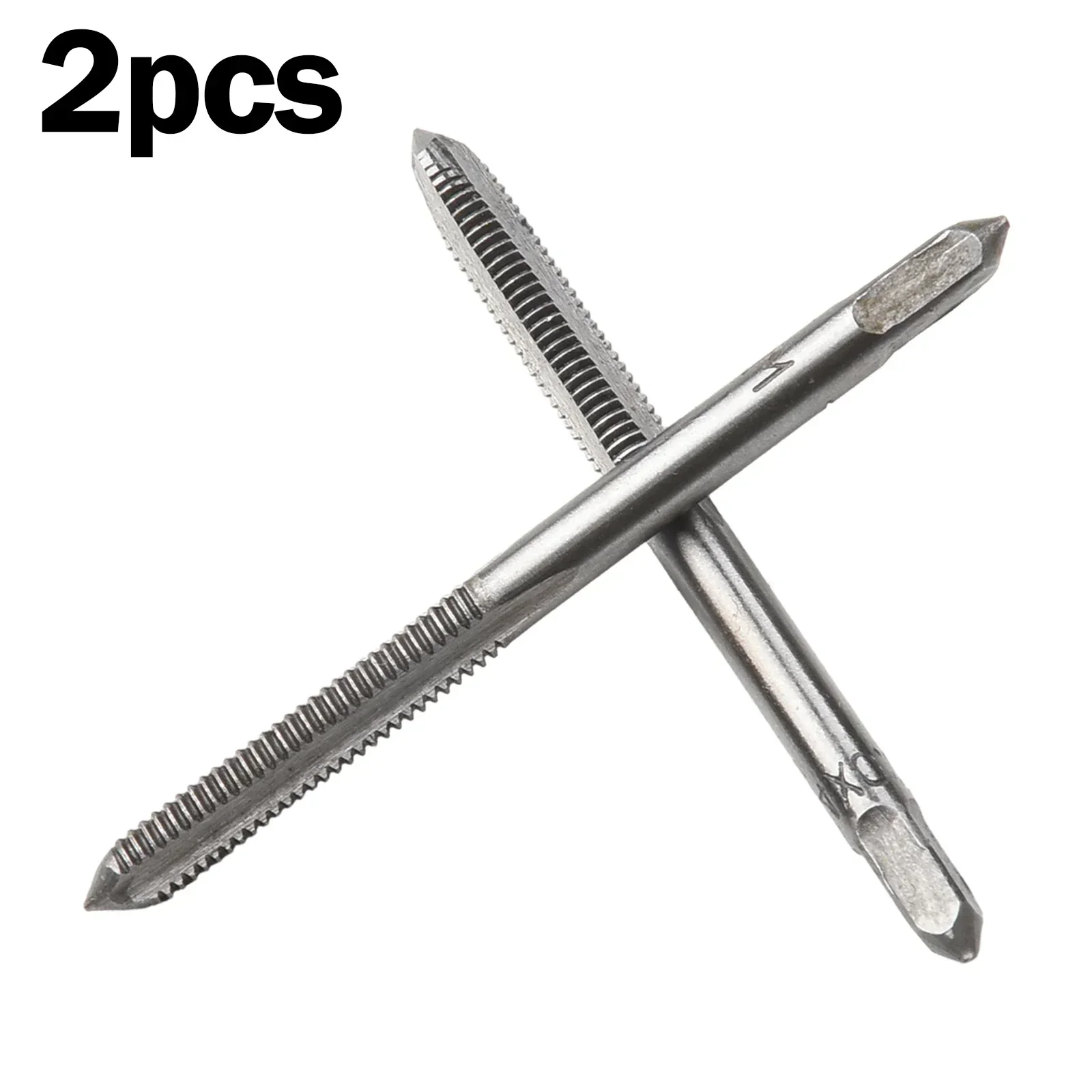 2pcs Thread Tap Set M3-M16 HSS Screw Tap Drill Bit Set Silver Straight Flute Plug Tap M3x0.5 M4x0.7 M5x0.8 M6x1.0 Hand Tools