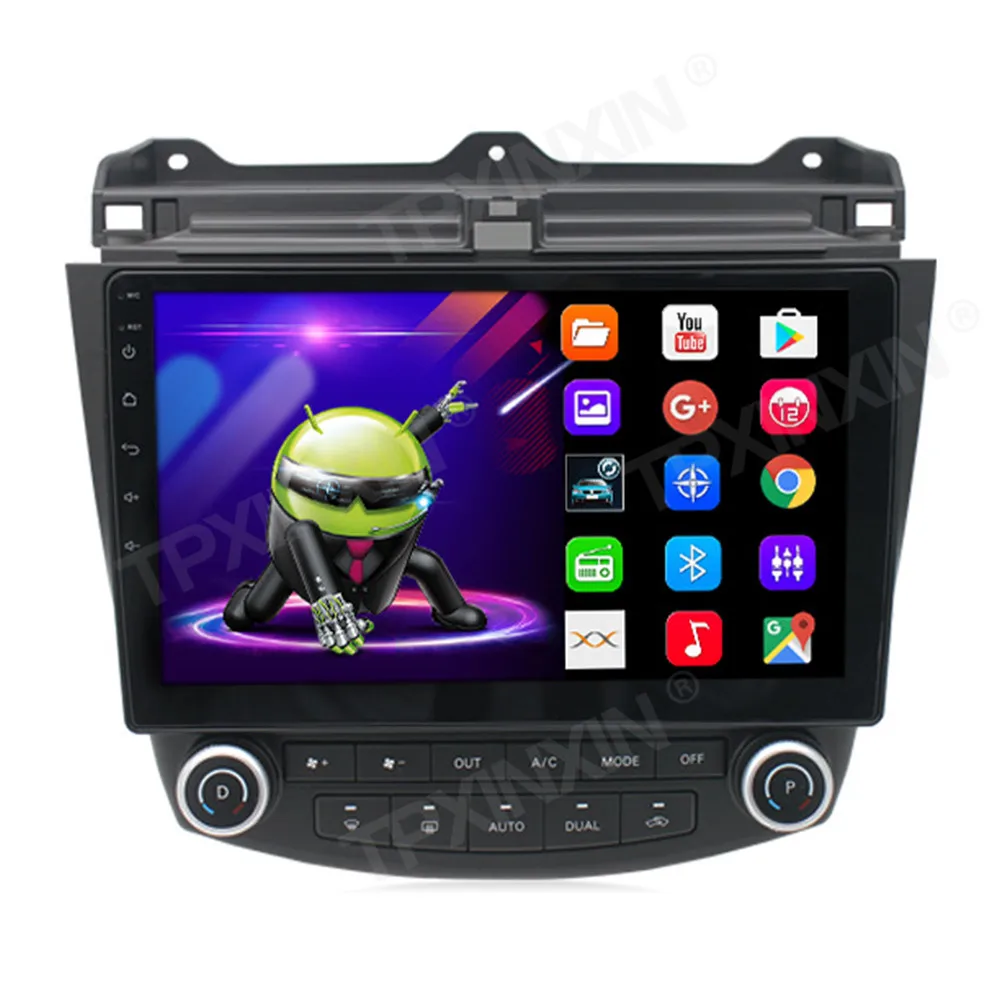 10 inch Vehcle QLED Screen For Honda Accord 7 Android 13 Car Radio Car GPS Navigation Stereo Multimedia Player Tape Recorder