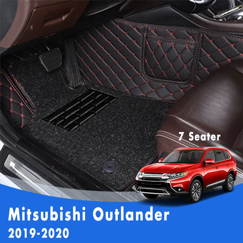 

Для Mitsubishi Outlander 2019 2020 2021 2022 (7 мест) Роскошные двухслойные автомобильные коврики с проволочной петлей автомобильные коврики чехлы для интерьера