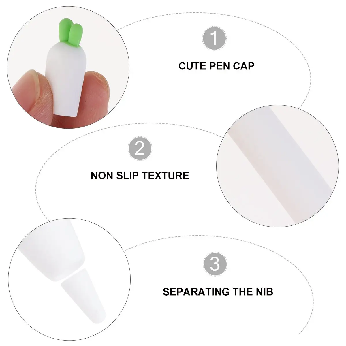 

1 шт., силиконовый защитный рукав для карандашей в морковном стиле, чехол против падения, совместимый с Apple Pencil 1, 2, поколения