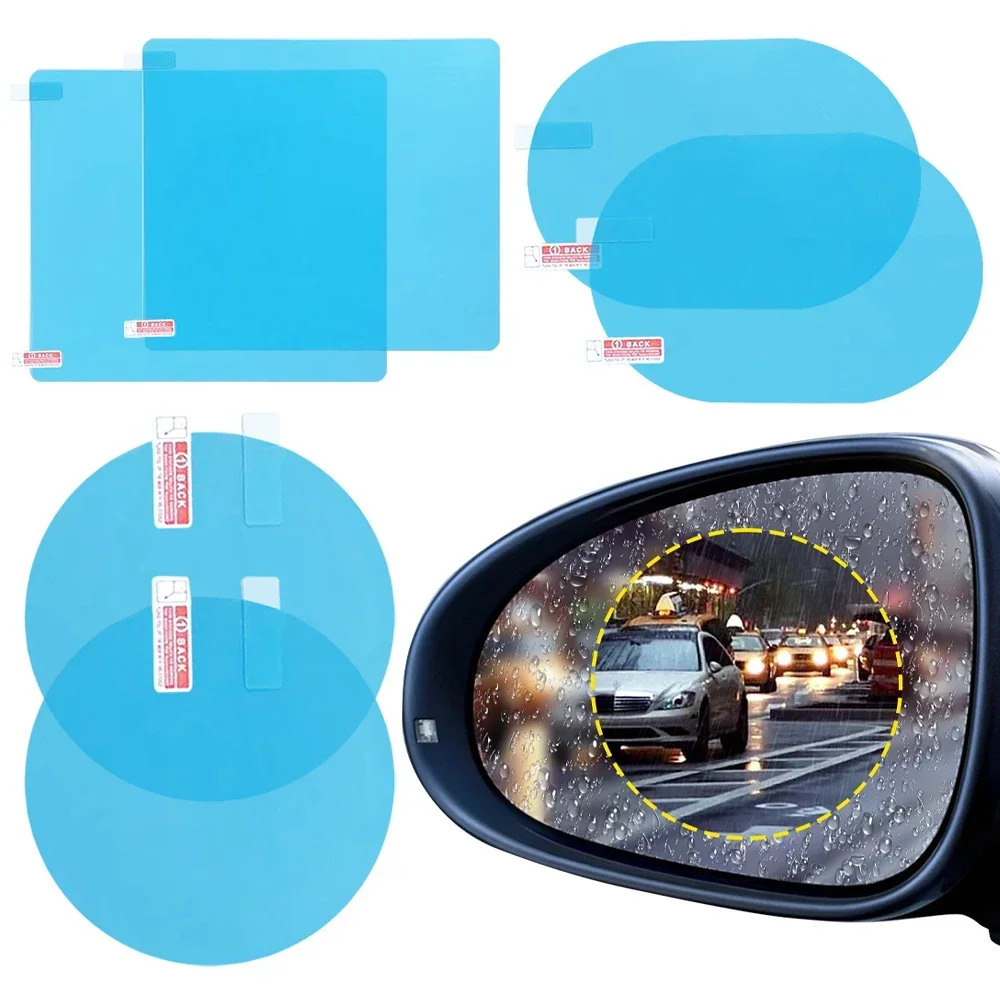 

2pcs Universal Car Sticker Rearview Mirror Rainproof Film Car Rearview Mirror Rainproof Film Rainy Day Clear Visible Car Film