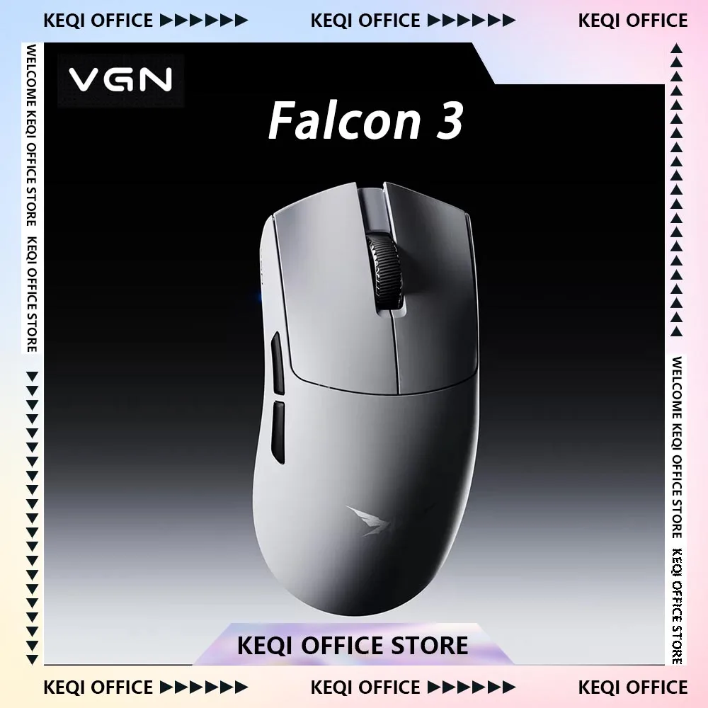 VGN Falcon 3 Gaming Mouse Dual 8K Wireless Specific Long Endurance Ergonomic Mouse Lightweight Esports Office Mouse Custom Gift