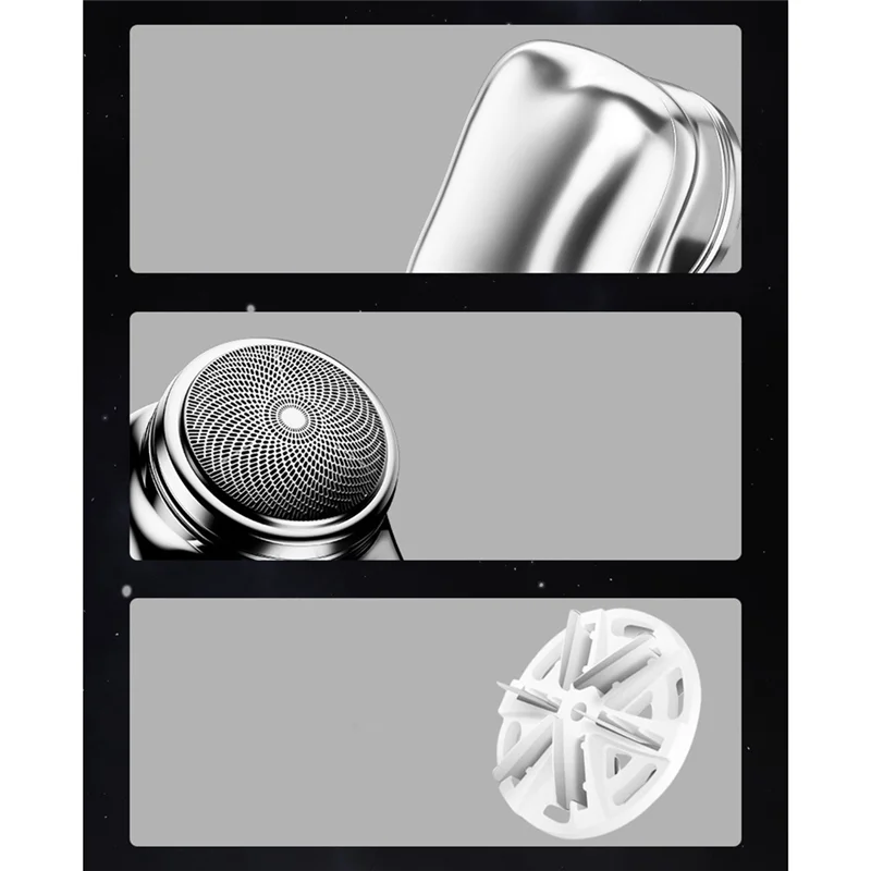 Портативное электрическое бритье, новое модернизированное мини мужское электрическое бритье, перезаряжаемое бритье с одной кнопкой, зеленое