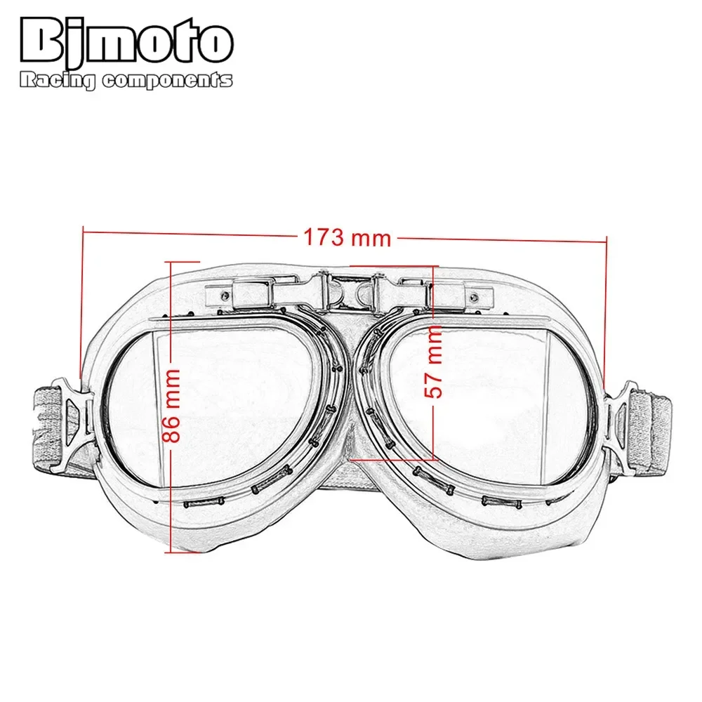 BJMOTO Männer Frauen Reiten Radfahren Motorrad Brille Outdoor Sport Brillen Winddicht Motorräder Brille Motocross