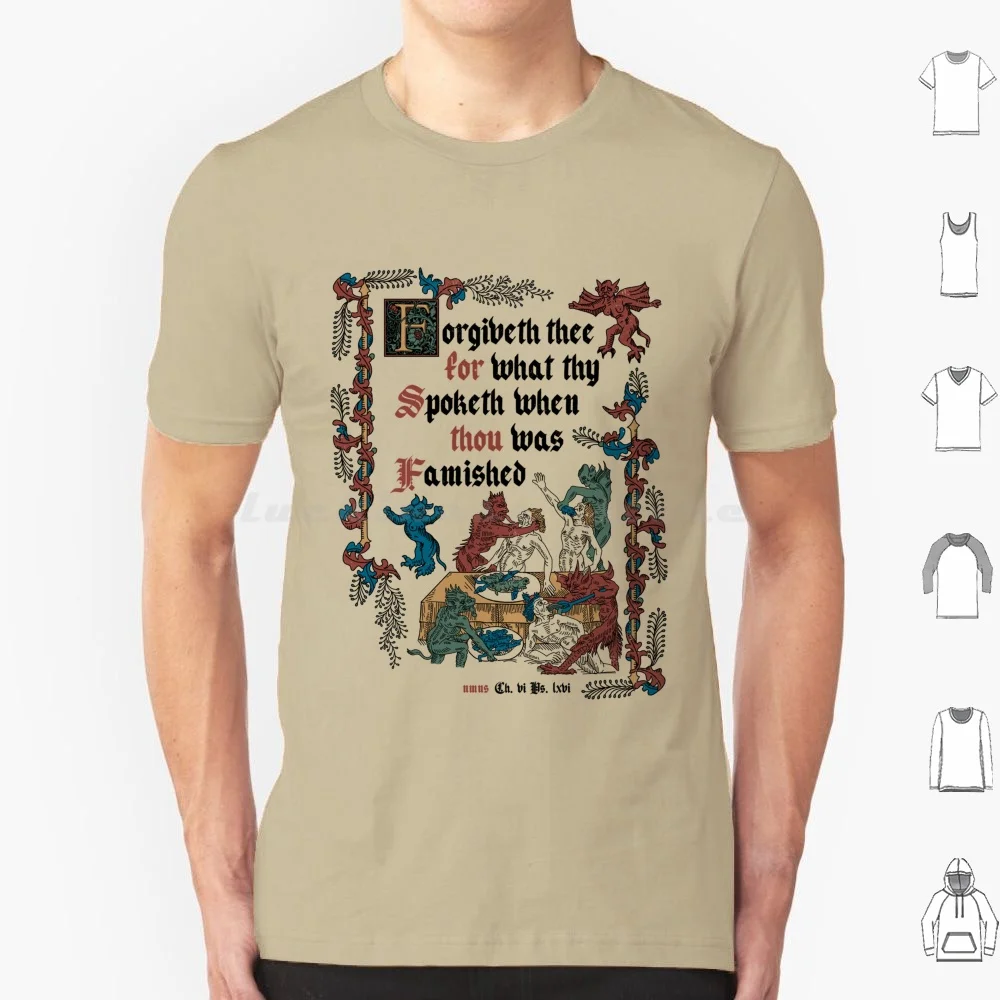 Pardonne-moi, je suis frappé, Style médiéval, drôle, rétro, Vintage, histoire anglaise, t-shirt en coton pour hommes et femmes, bricolage imprimé, rôle d'histoire
