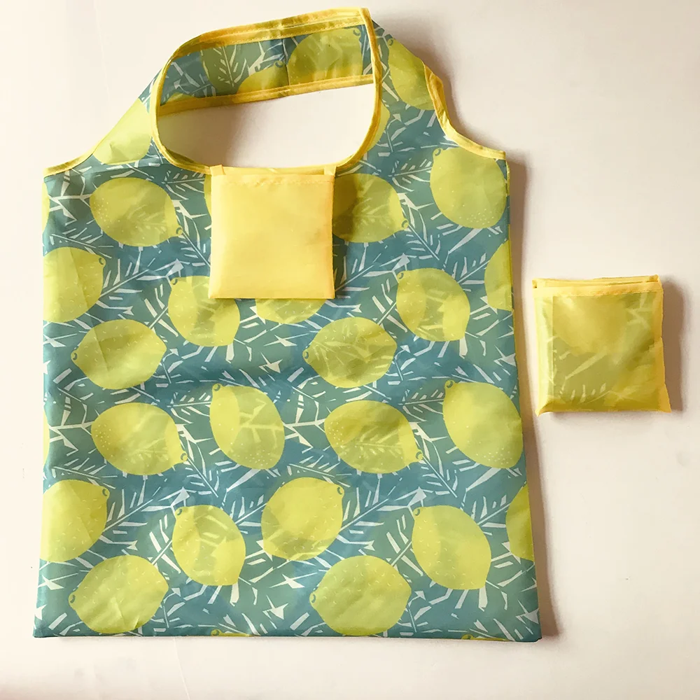 Custom Full Page Print Foldable Shopper Bag Versatile Collapsible Polyester Square Bag Large Capacity Portable Storage Bag