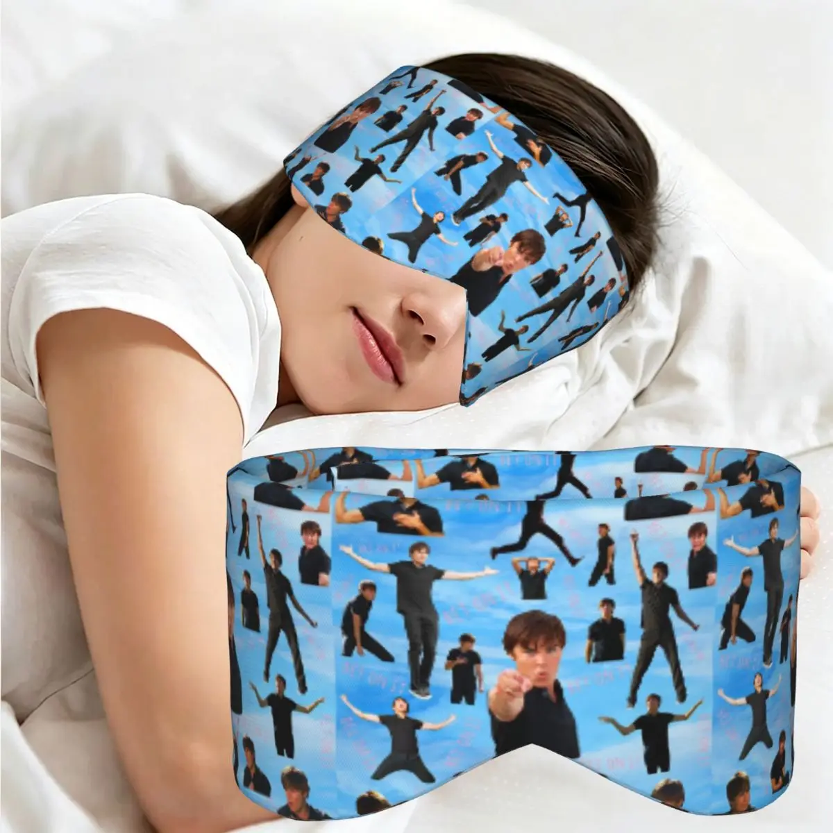 Zac Efron Troy Bolton Bet On It High School Musical sleep eye mask Portable Eye Cover for Girls Boys Travel Eyeshade eyepatch