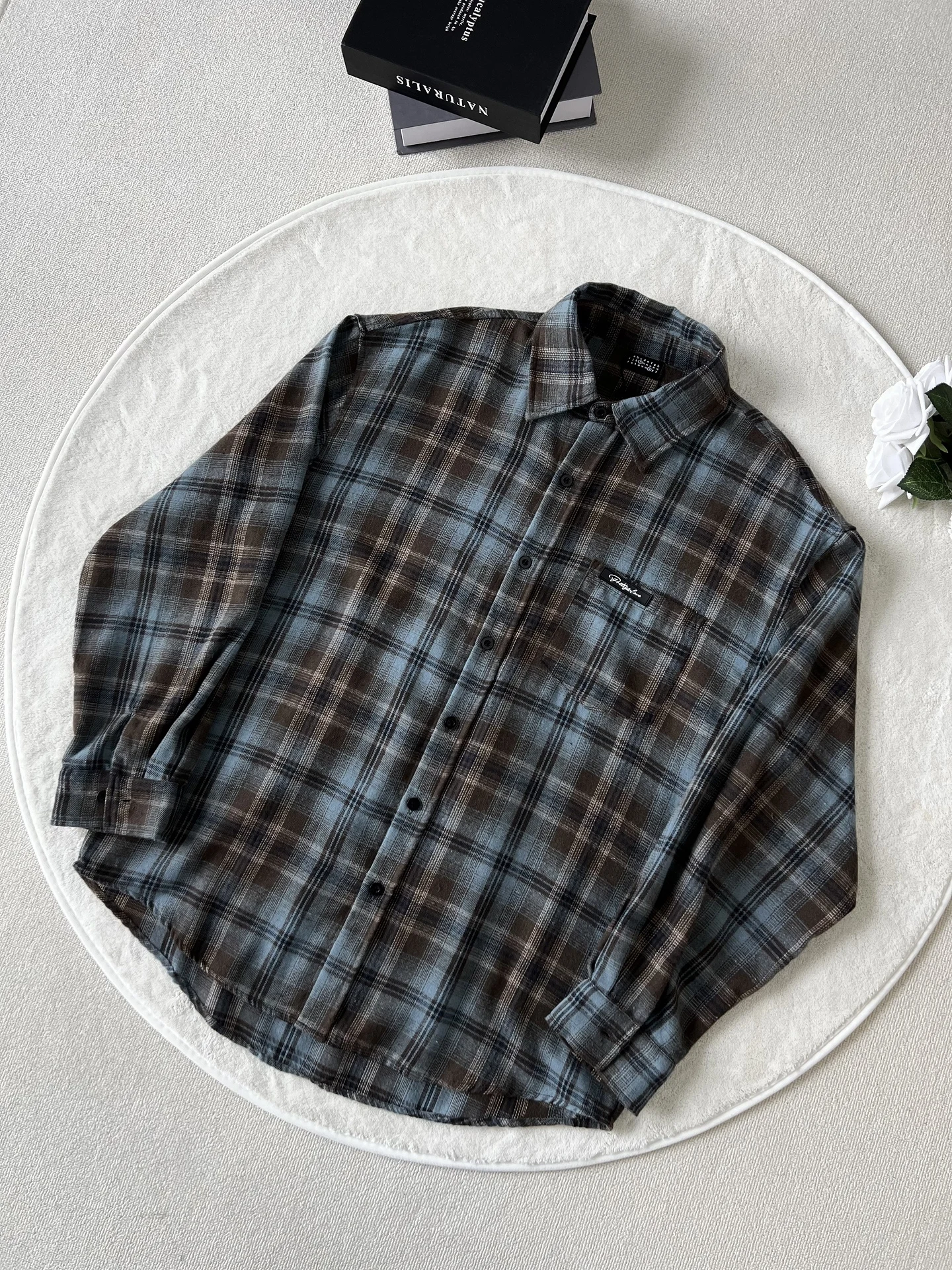 

Повседневная длинная рубашка в клетку в винтажном американском стиле, весенне-осенняя, для пар, для отдыха, верхняя одежда, молодежный тренд