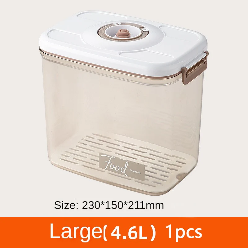 Food Vacuum Storage Box with Free Vacuum Pump Kitchen Sealer Container Transparent Organization Sealed Tank Cans Lunch Box Gift