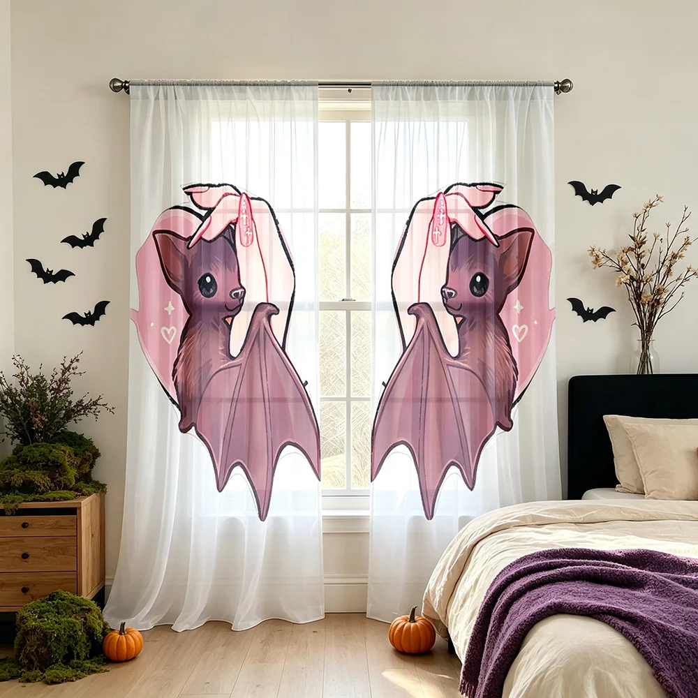 2 stuks Halloween Herfst Roze  - Curtain Rods recensie en prijs