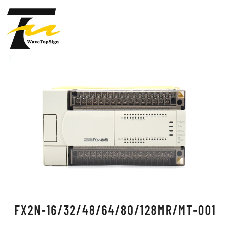 Wavetopsign Original PLC FX2N-16MR/MT-001 FX2N-32MR/MT-001 FX2N-48MR/MT-001 FX2N-64MR/MT-001 FX2N-80MR/MT-001 FX2N-128MR/MT-001