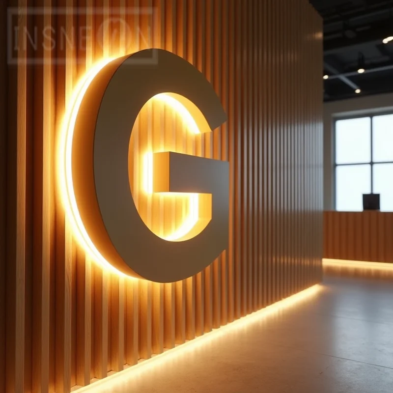 Custom Made 3D LED Light Up Sign Metal Letters For Storefront Business Outdoor Waterproof Illuminated Advertising Signage