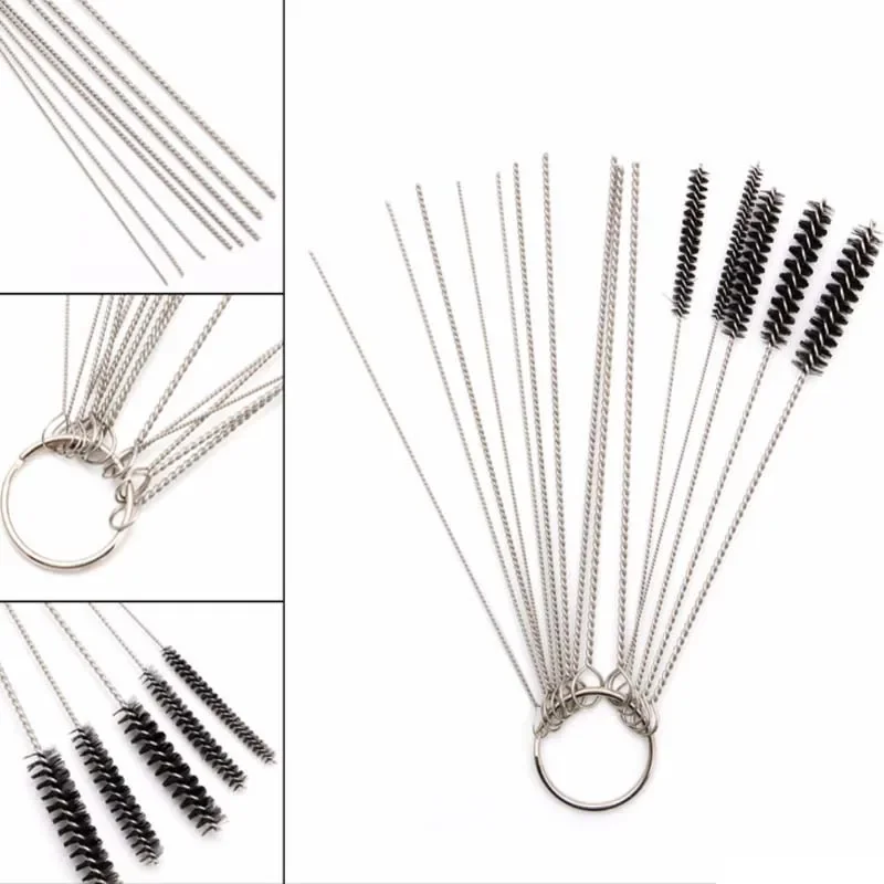 لسيارة دراجة نارية الدراجة سكوتر ATV Carb Jets سلك نظافة أطقم المكربن تنظيف أداة الكربون الأوساخ طائرة إزالة فرش الإبر #6