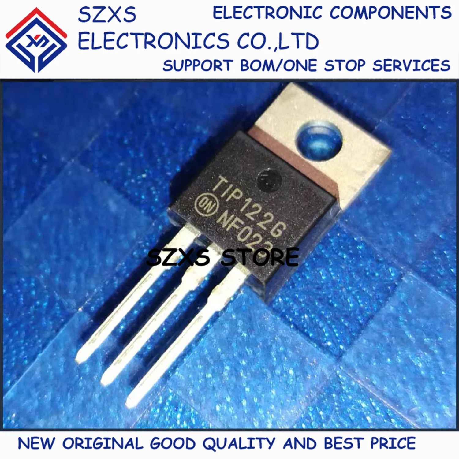

New Original 10Pcs TIP122G TIP122 TO-220 Darlington Transistor In Stock Electronic Components Good Quality