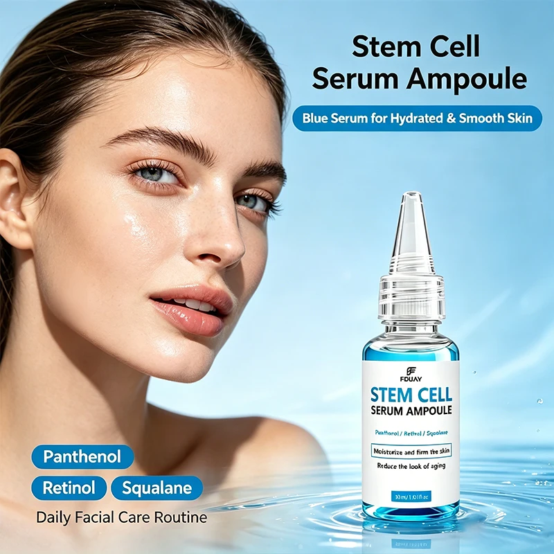 30ml FDUAY Stem Cell Ampoule Serum, Compact elegant package. Panthenol formula, deeply hydrate and tighten facial skin