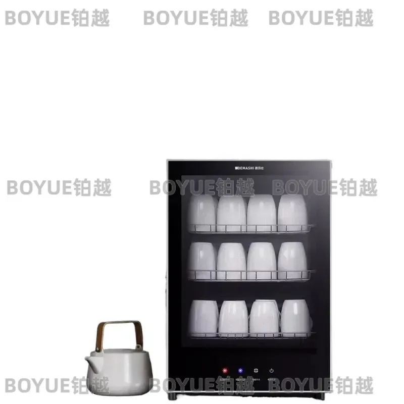 New Small Portable High Temperature Sterilizer Vertical Desktop Cupboard for Home Office Kitchen Tea Cup Cups Tea Set