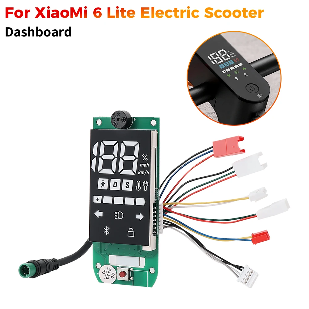 Electric Scooter Controller Kit for Xiaomi 6 Lite Replacement Dashboard Motherboard Cable Parts for 6 Lite Kick Scooter Parts