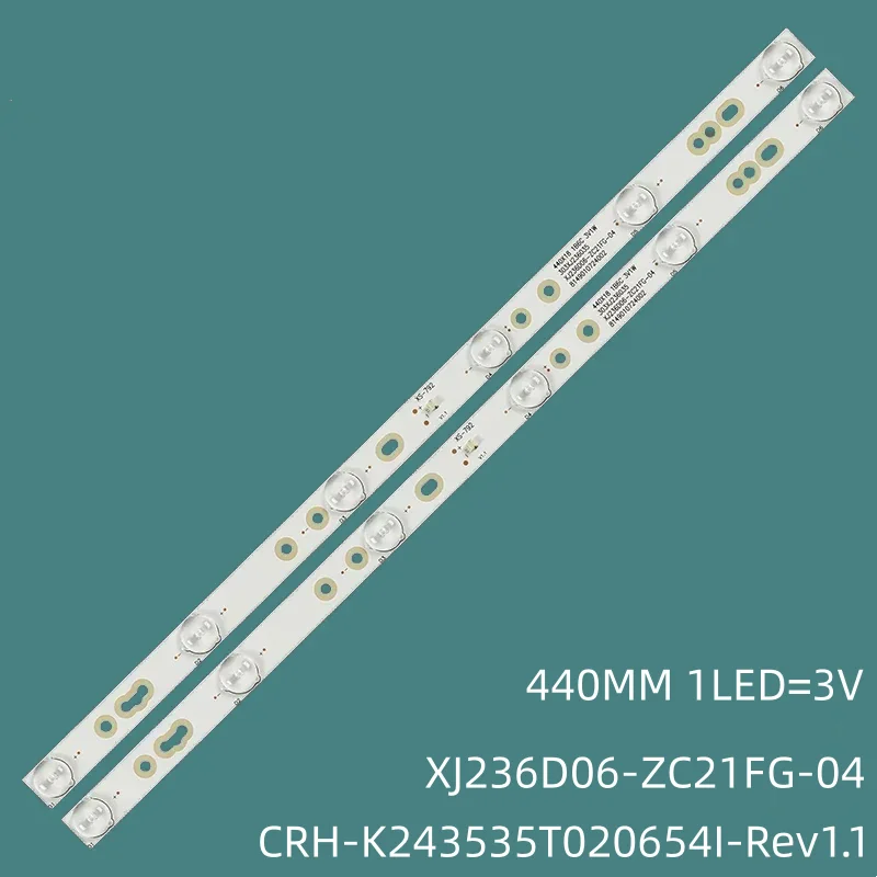 

LED Backlight strip 6 lamp For XJ236D06-ZC21FG-04 303XJ236035 CRH-K243535T020654I-Rev1.1 GS Vios Vtv23615a Vtv23615c Vtv23615b