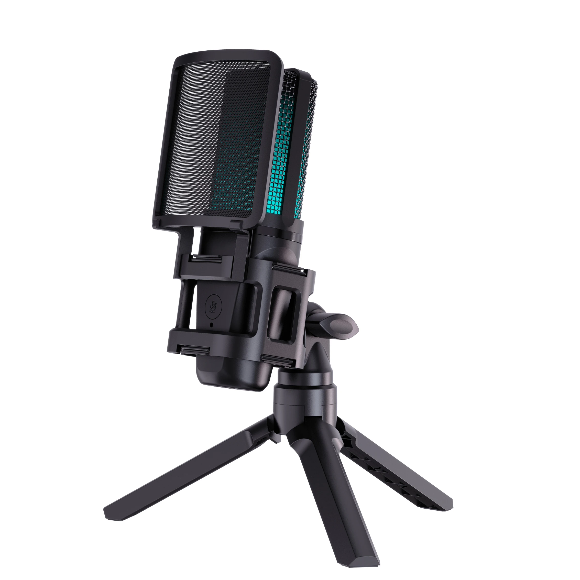 Micros Mikrofon Microfono Professional Computer Condenser Mic USB RGB Gaming Microphone For Youtube Live Streaming Recording