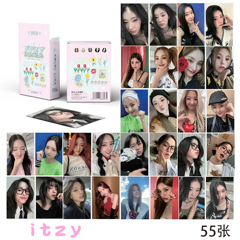 50Pcs/Set ITZY Girl Group LOMO Cards New Album Ryujin Lia Chaeryeong Yuna Yeji HD Print Photocards Fans Gifts Collection