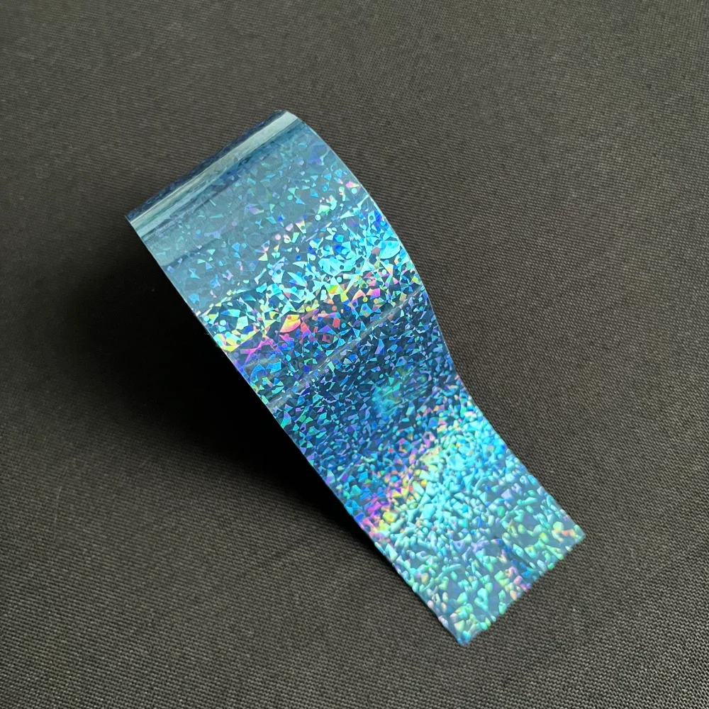 الأزرق الساخن ختم احباط الليزر بلينغ لامعة تألق فيلم نقل الحرارة لصيد الأسماك إغراء الطعوم الاصطناعية اكسسوارات DIY بها بنفسك صنع #2