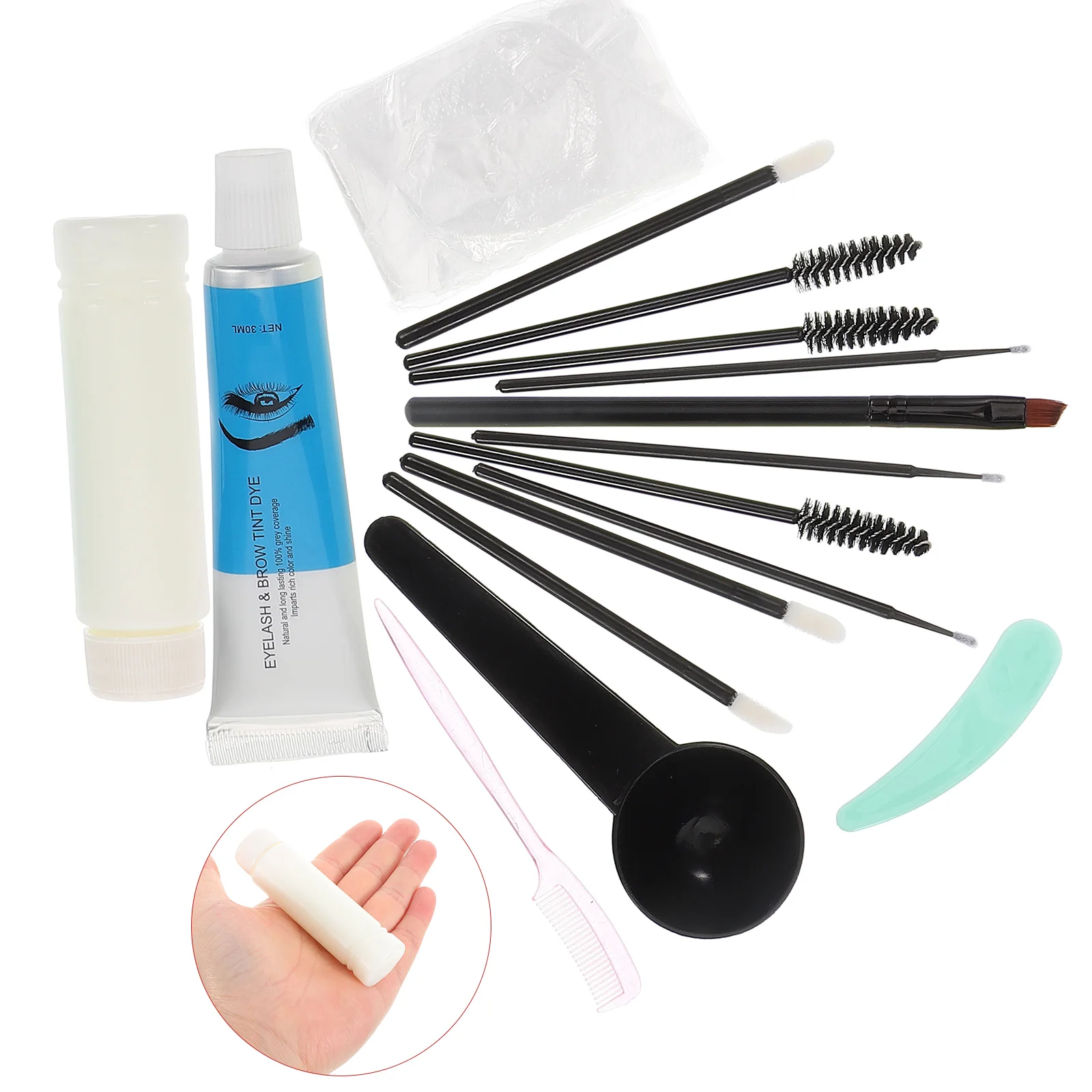 

Eyebrow Tint Kit Dark Brown Black Long Lasting Dye Set Styling Cream Soap Gel Three Dimensional Brow Coloring DIY Makeup
