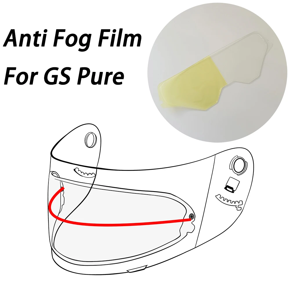 

Motorcycle Helmet Visor Insert Anti-Fog Clear Film Fit For BMW GS Pure