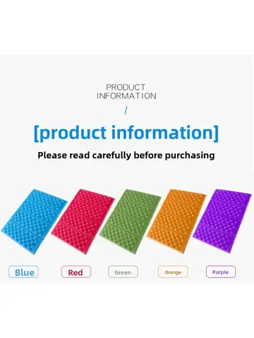 Camping Foam Pad Waterproof Foam Seat for Picnic Hiking Backpacking Mountaineering Trekking Stadium Bleachers Outdoor