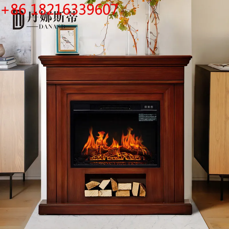 TAO American simple living room electric fireplace electric heater heater 3D simulation flame home