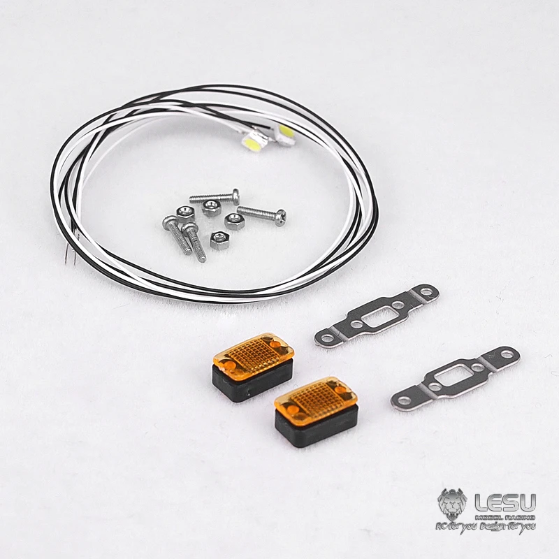 1/14 LESU Running Light Marker Lamp For Tamiya 1/14 ACTROS GIGASPACE 1851 3363 RC Tractor Truck Remote Control Toys Car Parts