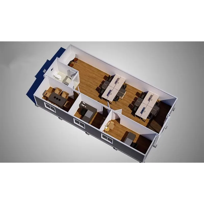 قابل للفصل جاهز 20Ft 40Ft فاخر حديث جاهز فيلا شحن حاوية محمولة منزل 2 3 4 5 غرفة نوم منزل صغير متنقل #5