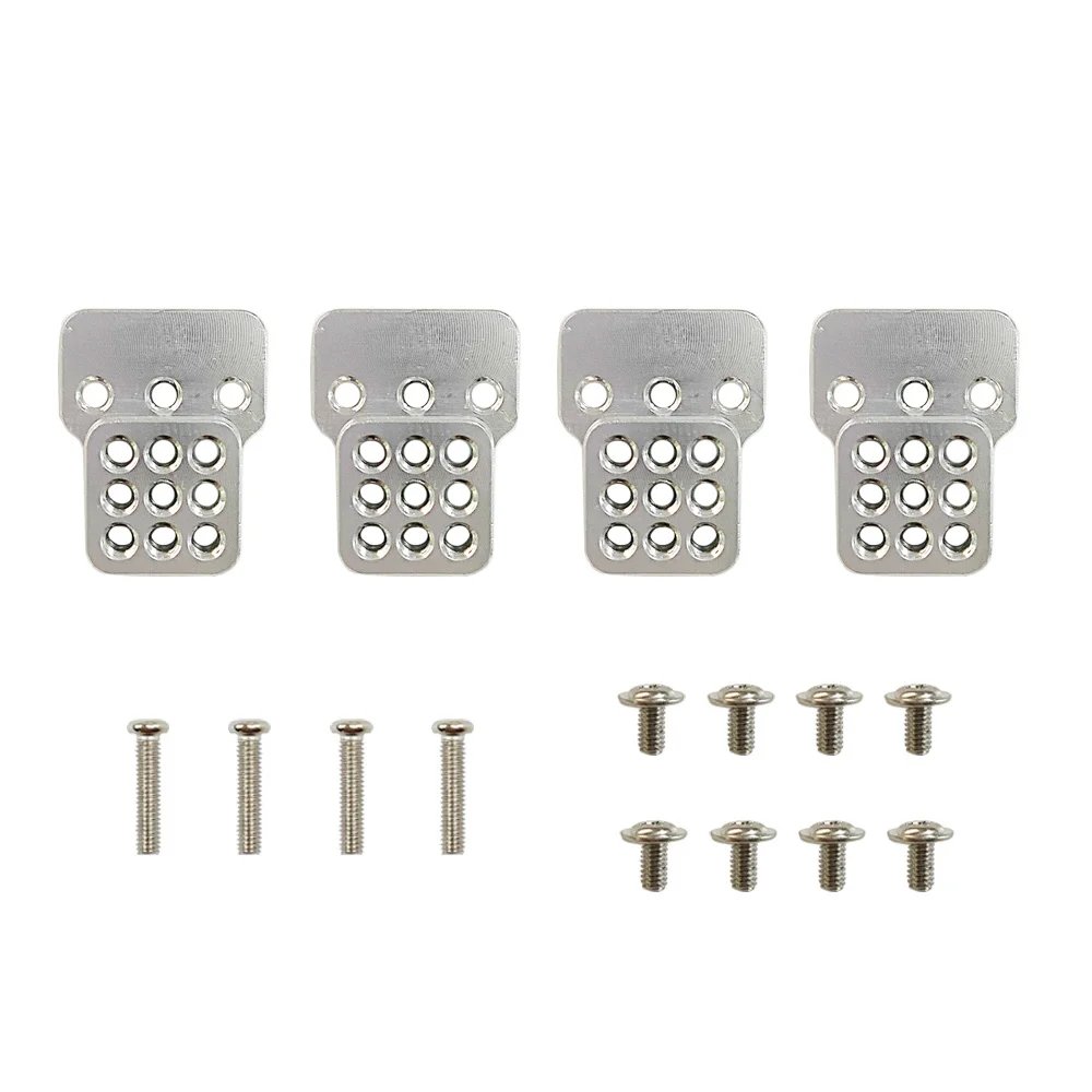A19Q-Metal Steering Link Rod Pull Rod Mounts Shock Absorbers Set For WPL C14 C24 C24-1 1/16 RC Car Upgrade Parts