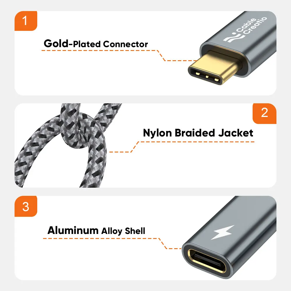 Адаптер CableCreation USB Type C на разъем 3,5 мм для аудиоразъема и адаптер зарядного устройства типа C с кабелем для быстрой зарядки PD 100 Вт для iPhone 16
