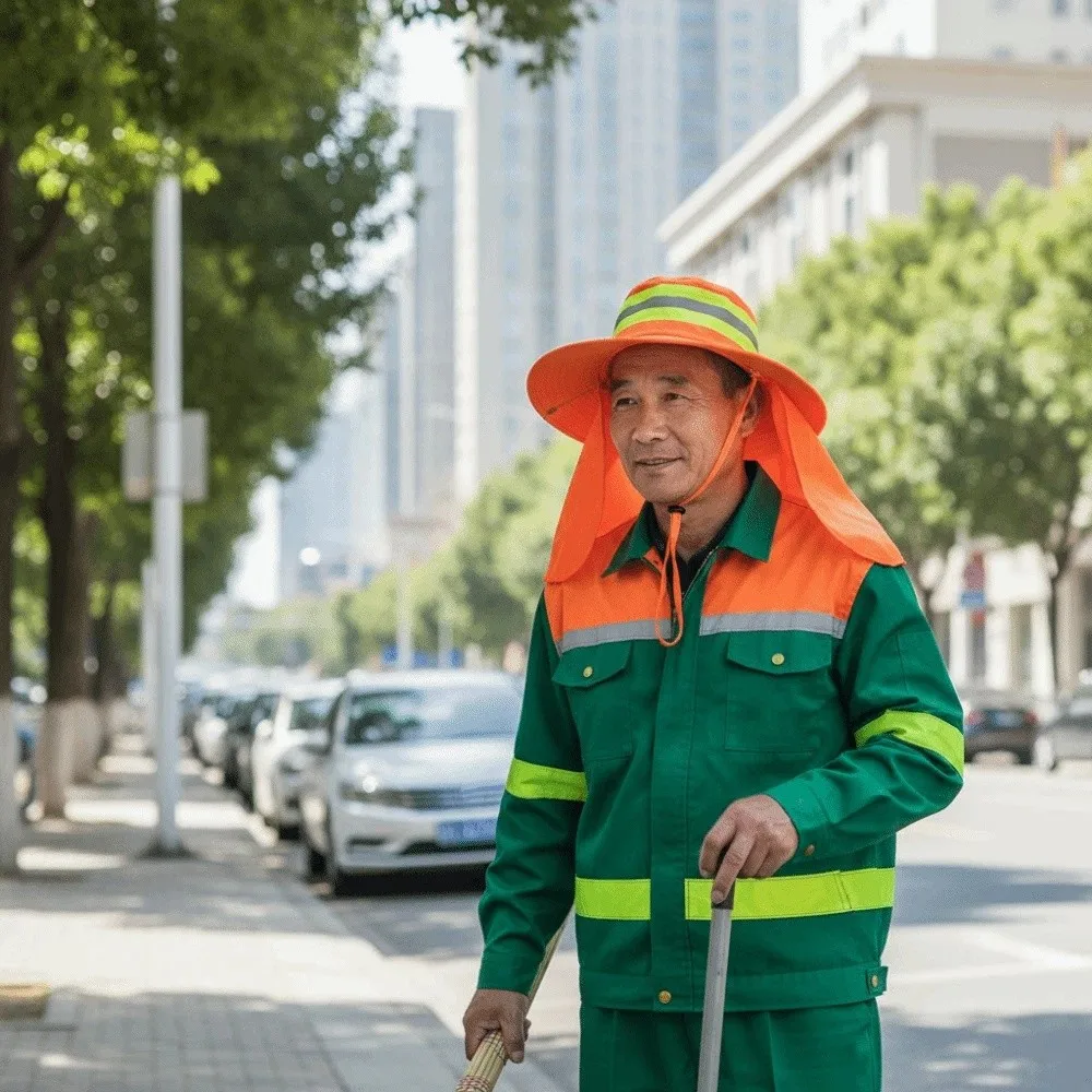 Adjustable Design Reflective Sun Hat UV Protection Sun Protection Anti-UV Bucket Hat Neck Shawl Large Brim view 5